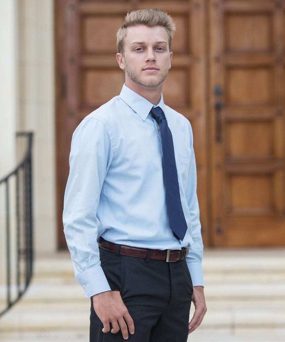 Tall Men's Light Blue Cotton Shirt ...